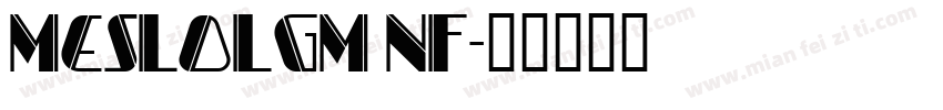 MesloLGM NF字体转换
